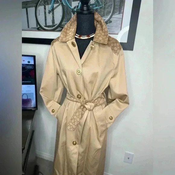 BNWT COACH Trench Coat Size XS - Picture 1 of 10